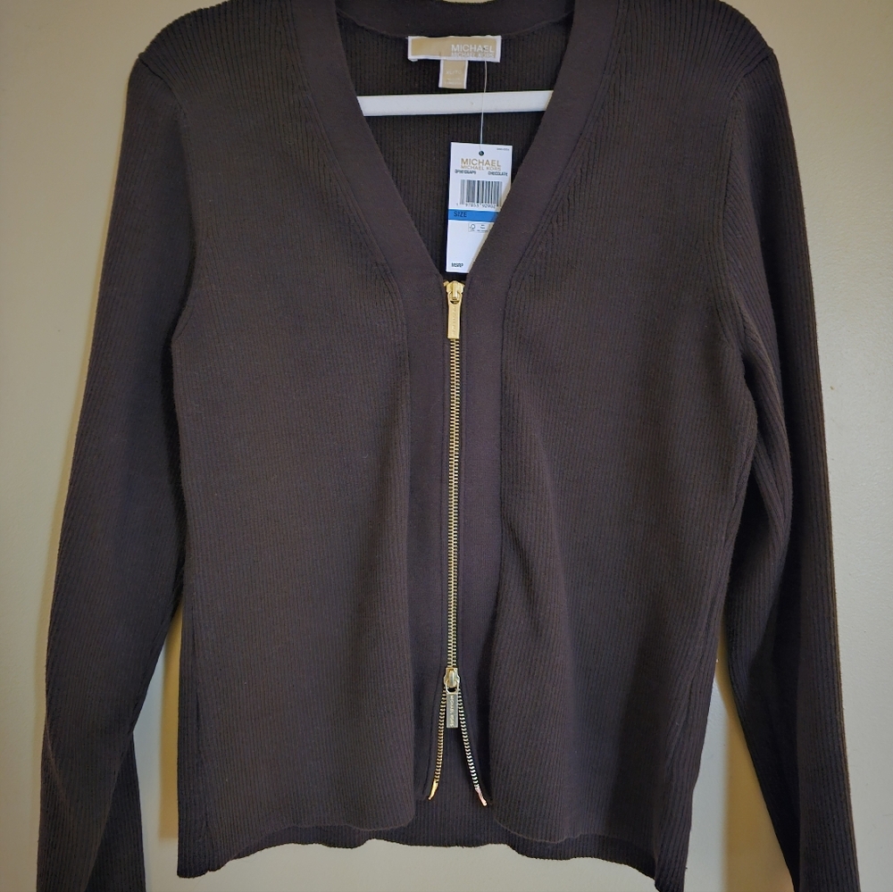 Michael Kors Double Zip Cardigan - Picture 3 of 7